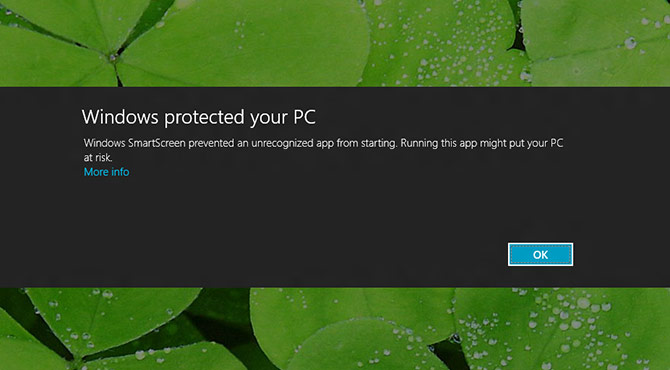 Windows protected your PC.