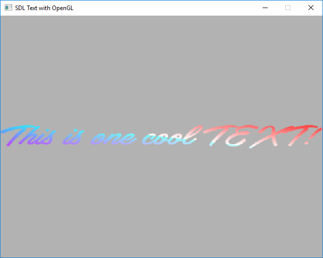 Разноцветный текст отображается в SDG в качестве текстуры в OpenGL
