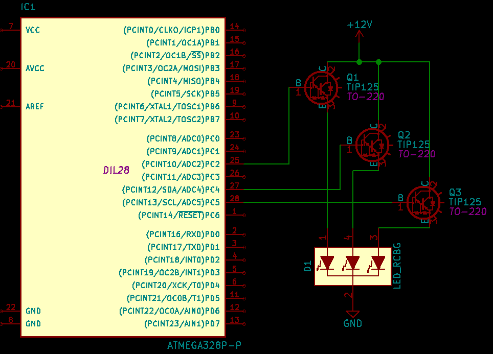 Тип125 / Arduino транзистор схема