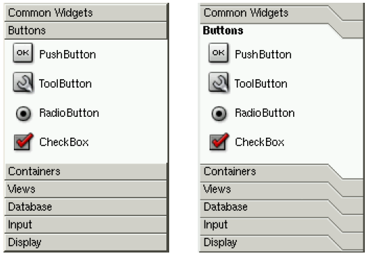 QToolBox скриншот