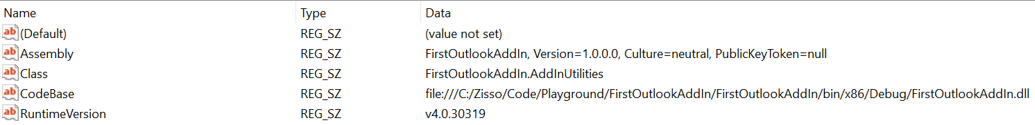 Компьютер \ HKEY_LOCAL_MACHINE \ SOFTWARE \ WOW6432Node \ Classes \ CLSID {5008A102-08E5-3F59-AADD-03875524CAD0} \ InprocServer32 \ 1.0.0.0