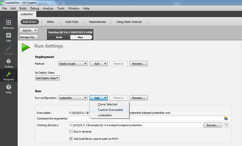 Exe program editor. Qt настройки проекта. .Qt Формат. Qt работа с цветом. Qt creator Custom executable.