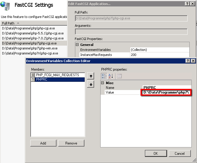 Fastcgi sent in stderr php message. Примеры fastcgi. Php Path Windows 10. IIS Express.