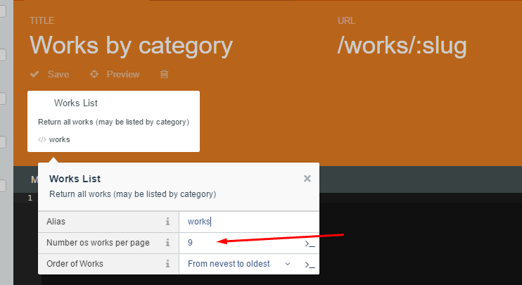 Works categories.