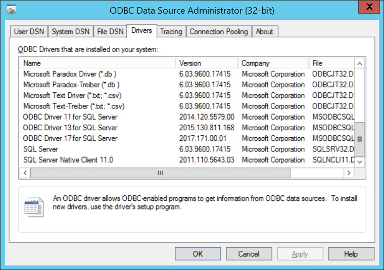 Драйвер odbc sql server. ODBC драйвер. DSN файл. ODBC data sources. Msodbcsql17.