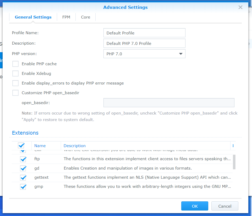 Synology Web Station