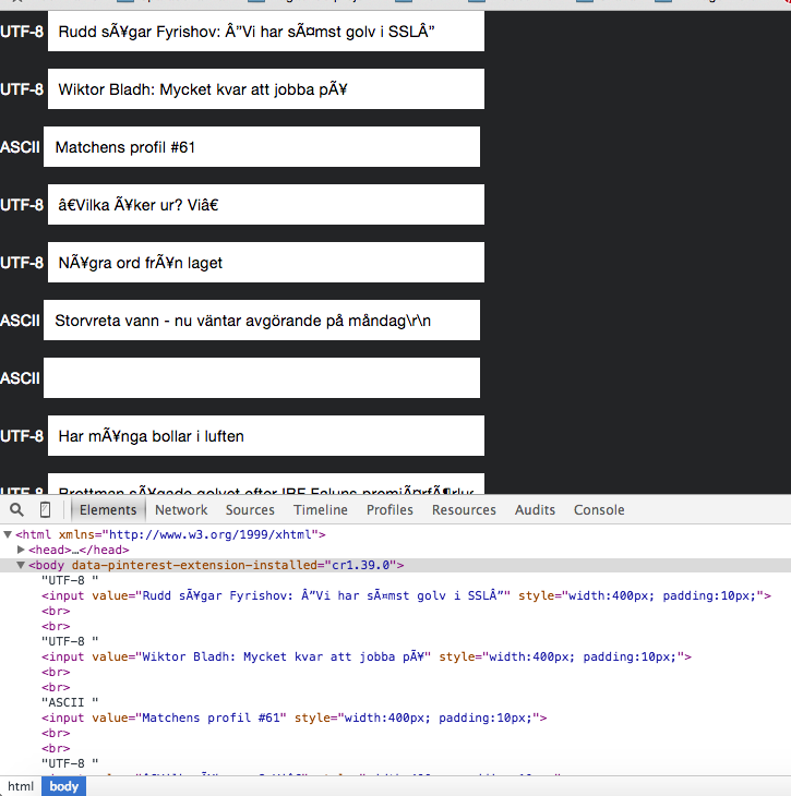 Python non utf 8 code starting