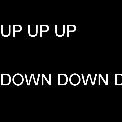 Down text