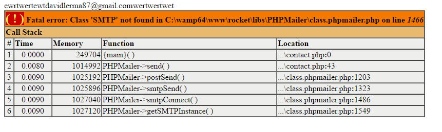 Inc class php